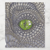 ドラゴン描ズの目と感じ黒い先端ペン ワインラベル (シングルラベル)