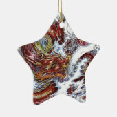 ドラゴン日本のタトゥーデザイン セラミックオーナメント (右)