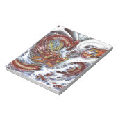 ドラゴン日本のタトゥーデザイン ノートパッド (回転)