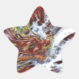 ドラゴン日本のタトゥーデザイン 星シール