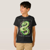 ドラゴン日本のトーキョージャパン80年代アジア神話アニ Tシャツ (正面フル)
