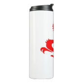 ドラゴン書道アジアのブラシフレンドリー線 タンブラー (回転左)