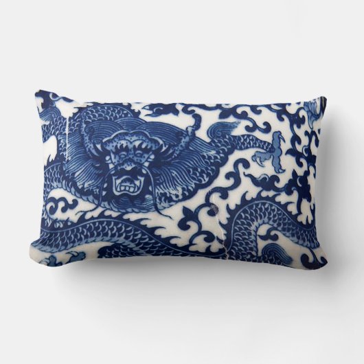 "ドラゴン枕" ランバークッション (正面)