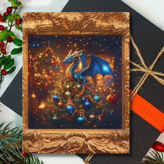 ドラゴン様のクリスマス シーズンポストカード