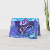 ドラゴン爬虫モンスタービー賛美スト誕生日 カード (正面)