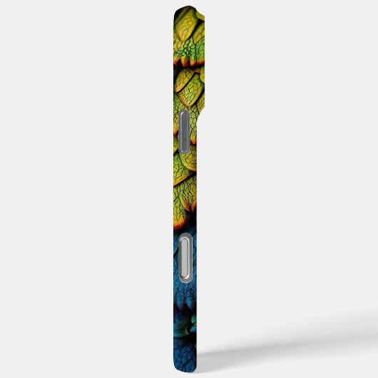 ドラゴン爬虫類はかりで測グリーンブルーイエローアーマー Case-Mate iPhoneケース (裏面 / 右)