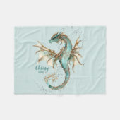 ドラゴン王室の新生児毛布 フリースブランケット (正面(横))
