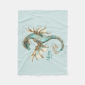 ドラゴン王室の新生児毛布 フリースブランケット (正面)