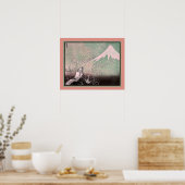 ドラゴン登り富士山c.1835 ポスター (キッチン)