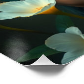 ドラゴン白熱［赤熱］光を放つフェアリー・アート ポスター (コーナー)