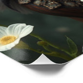 ドラゴン白熱［赤熱］光を放つフェアリー・アート ポスター (コーナー)