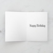 ドラゴン神パーソナライズされた教の生き物の誕生日 カード (内部)