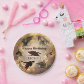 ドラゴン種おもしろいファンタジーパーソナライズされた誕生日 ペーパープレート (パーティー)