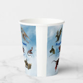 ドラゴン種おもしろいファンタジーパーソナライズされた誕生日 紙コップ (右)