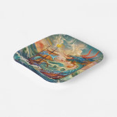 ドラゴン紙プレート ペーパープレート (傾斜あり)