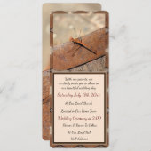 ドラゴン素朴フライ結婚式招待状 シーズンカード (正面/裏面)