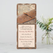 ドラゴン素朴フライ結婚式招待状 シーズンカード (スタンド正面)