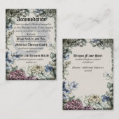 ドラゴン結婚の中世ゴシック様式の宿泊施設カード エンクロージャーカード (正面/裏面)