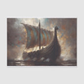 ドラゴン船の航海のデコページ 薄葉紙 (正面)