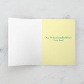 ドラゴン芸術的フライハッピーバースデーカード カード (内部)