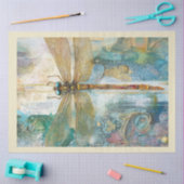 ドラゴン芸術的フライ系デザイン#14 薄葉紙 (クラフト)