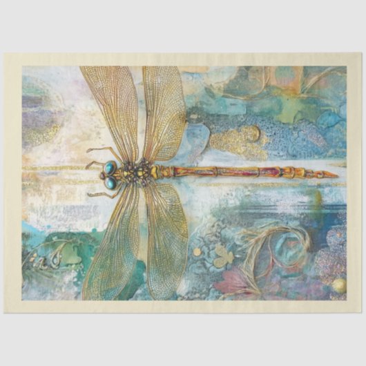 ドラゴン芸術的フライ系デザイン#14 薄葉紙 (正面)