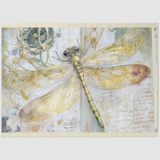 ドラゴン芸術的フライ系デザイン#8 薄葉紙 (正面)