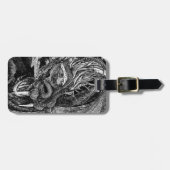 ドラゴン荷物文字荷札 ラゲッジタグ (正面横)