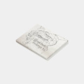 ドラゴン蔵書票 ポストイット (アングル)