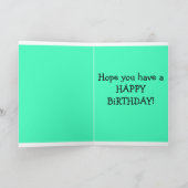 ドラゴン誕生日おもしろいカード！ カード (内部)