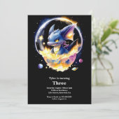 ドラゴン誕生日招待状 招待状 (スタンド正面)