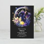 ドラゴン誕生日招待状 招待状 (スタンド正面)