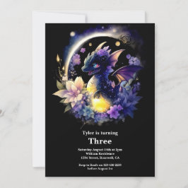 ドラゴン誕生日招待状 招待状