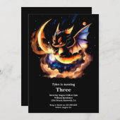 ドラゴン誕生日招待状 招待状 (正面/裏面)