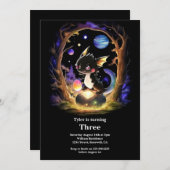 ドラゴン誕生日招待状 招待状 (正面/裏面)