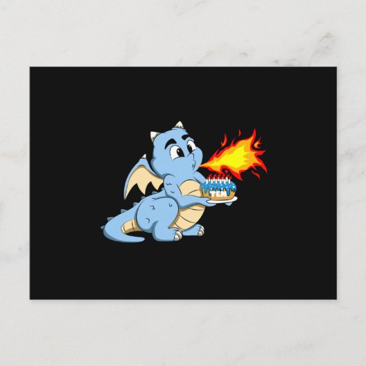 ドラゴン誕生日10第10誕生日ボーイカウトドラゴン ポストカード (正面)