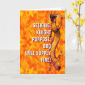 ドラゴン誕生日 カード (黄色い花)