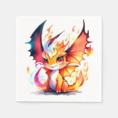 ドラゴン誕生日 スタンダードカクテルナプキン (正面)