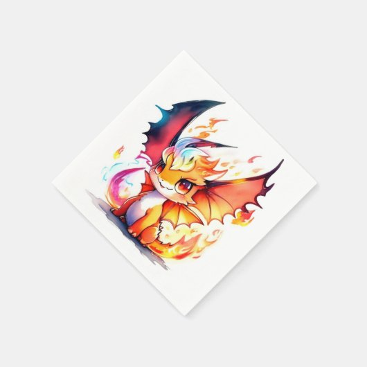 ドラゴン誕生日 スタンダードカクテルナプキン (角)