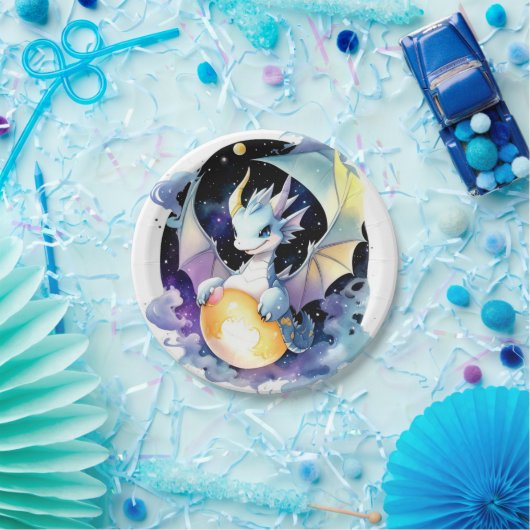 ドラゴン誕生日 ペーパープレート (パーティー)