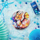 ドラゴン誕生日 ペーパープレート (パーティー)