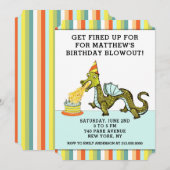 ドラゴン誕生日 招待状 (正面/裏面)