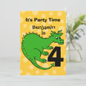 ドラゴン誕生日 招待状 (スタンド正面)