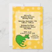 ドラゴン誕生日 招待状 (裏面)