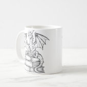 ドラゴン読の本 コーヒーマグカップ (正面左)