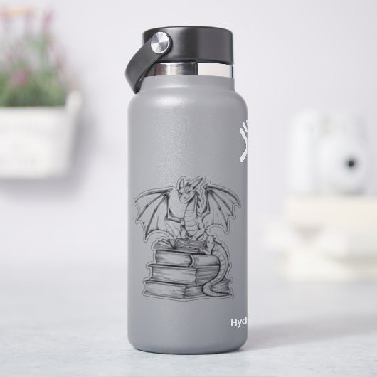 ドラゴン読の本 シール (HydroFlask)