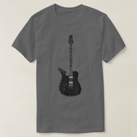 ドラゴン遊ズ・ロック・ミュージック・ギター・ギタリスト・バンドRo Tシャツ (デザイン正面)