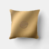 ドラゴン金ゴールドラグジュアリーモノグラム クッション (裏面)