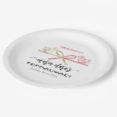 ドラゴン鉄板焼日本のステーキハウス誕生日 ペーパープレート (アングル)