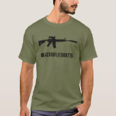 ドラゴン防衛 | "#BlackRiflesMatter" Tシャツ (正面)